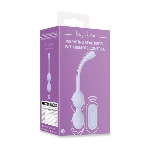 Vibrating Bead Kegel With Remote Control - Lavender na Arena.pl