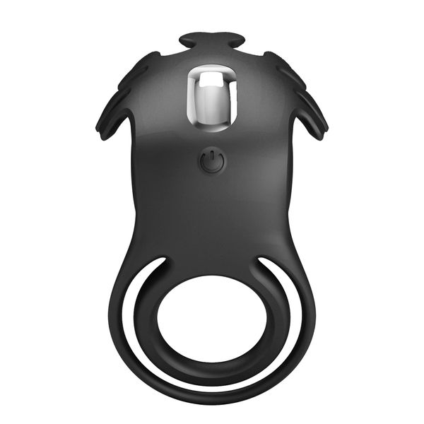 Pretty Love - Vibrant Penis Ring Ruben Black, 7 Vibration Functions zdjęcie 6