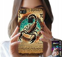 ETUI DO HUAWEI P9 LITE 2016 - SKORPION ZNAK ZODIAKU ASTRONOMIA + FOLIA