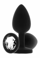 toyjoy diamond booty jewel medium silikonowy z kryształem 8713221821478