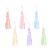 Trąbki imprezowe pastelowe kolorowe 6szt