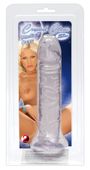 Crystal Clear Dildo penis z przyssawką