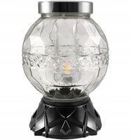 Duży znicz solarny KULA lampion fotowoltaiczny kulka szklany 25cm