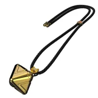 lockink kostka wibracyjna 2.0 złota - 9 trybow, ładowalna, naszyjnik