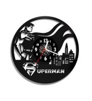 Zegar ścienny z płyty winylowej Superman 47.4
