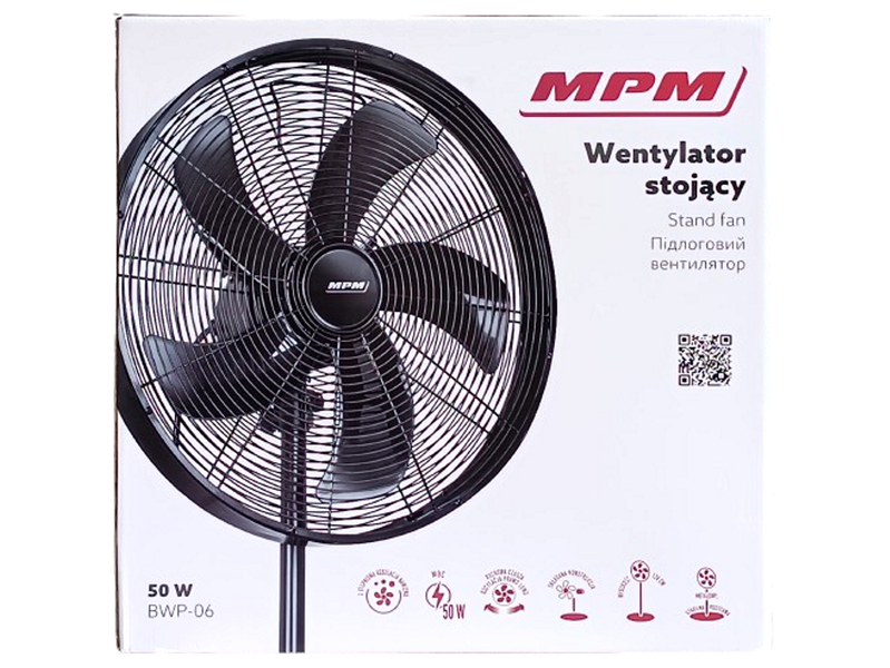 Wiatrak - Wentylator podłogowy MPM BWP-06 - 50W zdjęcie 6
