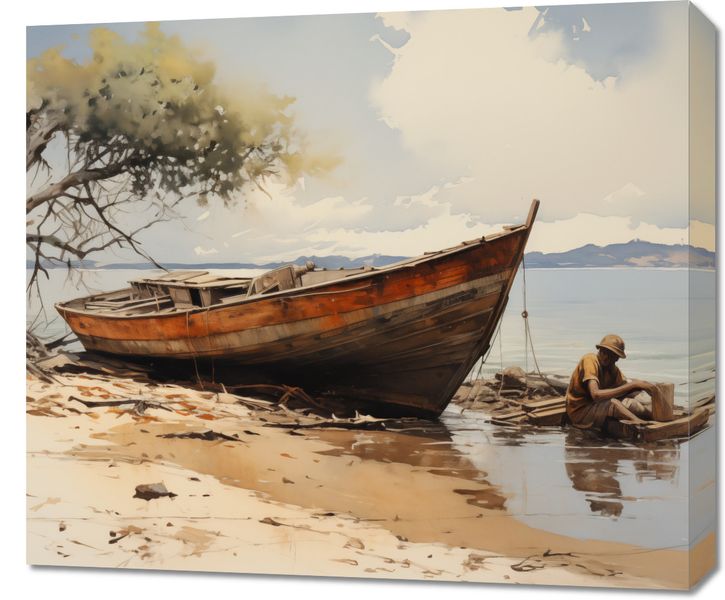 Obraz 70x60cm Spokój Przybrzeża zdjęcie 1