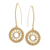 kolczyki z greckim słońcem z kolekcji helios (p23/lat/58au)