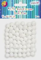 kulki styropianowe brokatowe perłowe 13mm 50szt. | KSB-1118