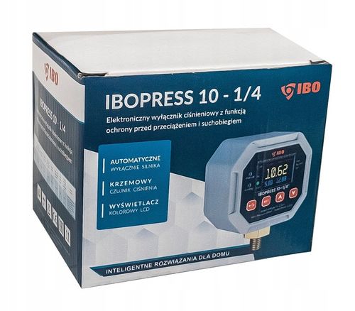 WYŁĄCZNIK CIŚNIENIOWY ELEKTRONICZNY IBOPRESS 10 1/4" DO POMPY na Arena.pl