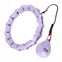 ONE FITNESS Hula Hop Z Wypustkami i Obciążeniem Regulowany 25-43 cm