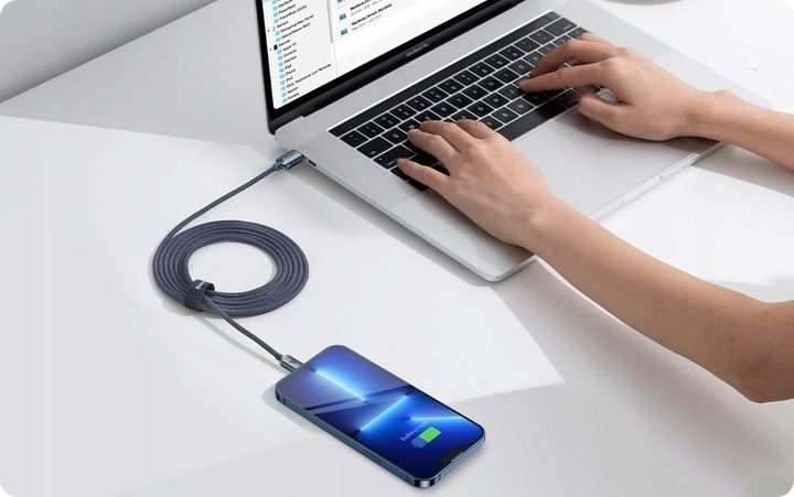 BASEUS KABEL PRZEWÓD USB-C - LIGHTNING DO IPHONE SZYBKIE ŁADOWANIE PD 20W zdjęcie 3