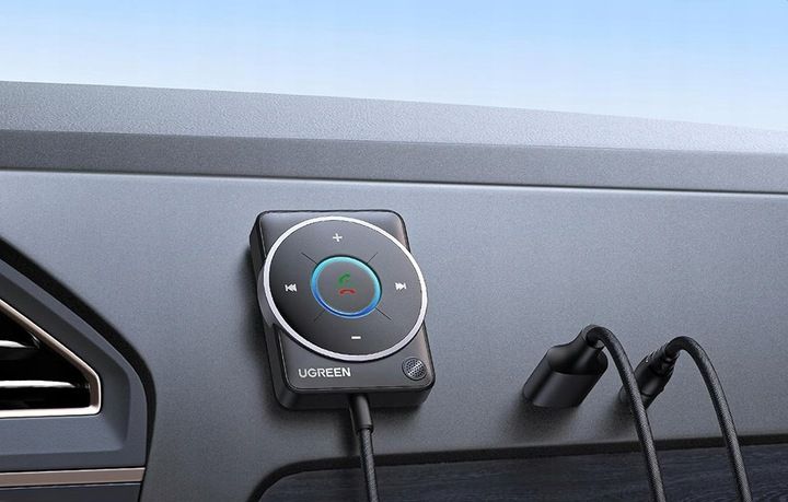 UGREEN ADAPTER SAMOCHODOWY BLUETOOTH 5.4 USB MINI JACK 3.5MM W OPLOCIE zdjęcie 2