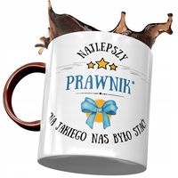 Kubek Bordowy Dla Prawnika Najlepszy Prawnik Z Nadrukiem Ze Zdjęciem