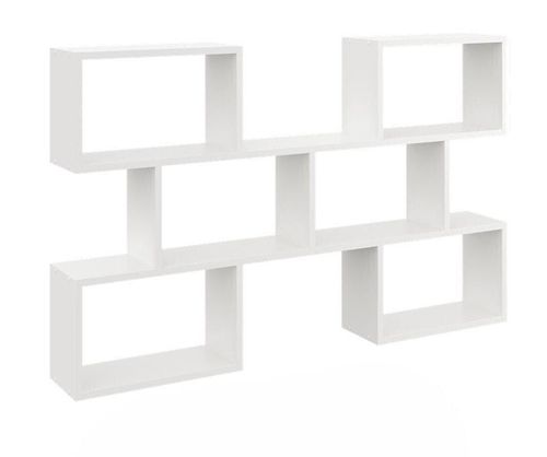 Regał ścienny, półka wisząca, 127x18x80 cm, biały, mat | TYLETEGOTU na Arena.pl