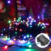 Lampki choinkowe 200 LED 10m multikolor na 3 baterie AA dla wyjątkowej dekoracji
