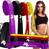 ZESTAW 4 GUM OPOROWYCH DO ĆWICZEŃ GUMY POWERBAND RÓŻNE OPORY FITNESS 1-26KG