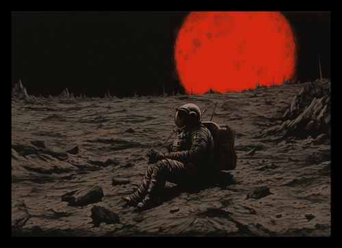 Plakat 29,7x21cm Samotność w Kosmosie na Arena.pl