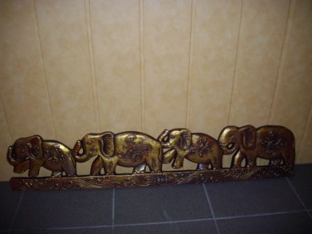 panel ścienny - słonie  100cm    ms-mil0001a zdjęcie 1
