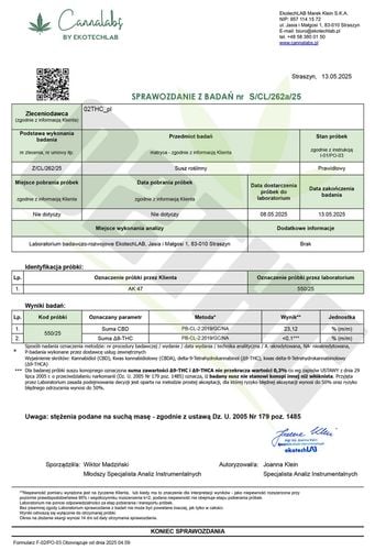 Susz konopny CBD | AK 47 | 10 g na Arena.pl