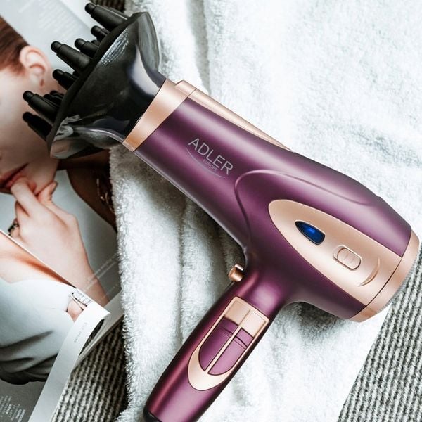 Suszarka do włosów 2400W Z JONIZACJĄ Zimny nawiew + Koncentrator i Dyfuzor zdjęcie 8