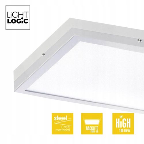 Panel LED 40W 120x30 cm natynkowy plafon sufitowy neutralny 4000K na Arena.pl
