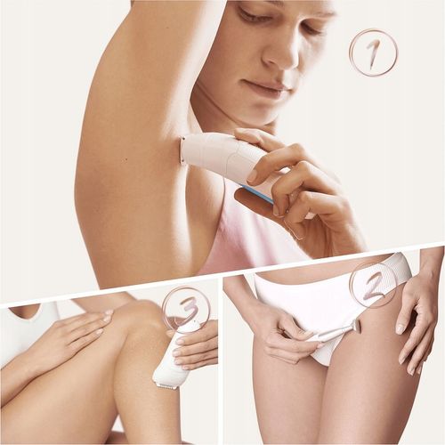 DEPILATOR BRAUN Silk-epil 5 SensoSmart WET&DRY + SPA + GOLARKA + TRYMER 4w1 na Arena.pl