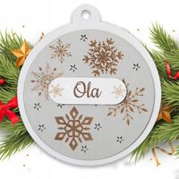 BOMBKA Z IMIENIEM GRAWEROWANA PREZENT NA ŚWIĘTA MIKOŁAJ SZKOŁA PRZEDSZKOLE