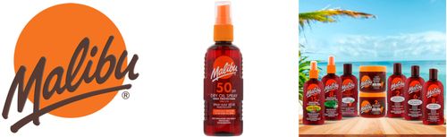 Malibu Dry Oil Spray SPF50 Olejek Brązujący Do Opalania 100ml na Arena.pl
