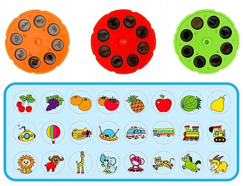 PROJEKTOR DO NAUKI RYSOWANIA Z LAMPKĄ RZUTNIK DUŻY 12 PISAKÓW 24 WZORY na Arena.pl