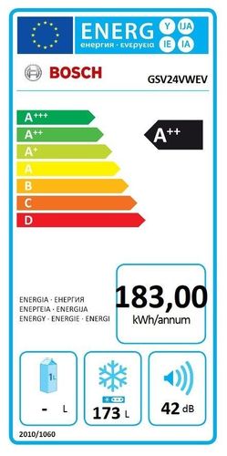 Zamrażarka szufladowa BOSCH A++ GSV24VWEV na Arena.pl