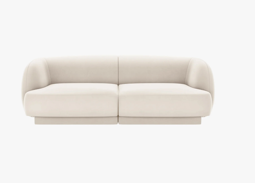 SOFA 2-OSOBOWA MILEY WELUR BEŻ na Arena.pl