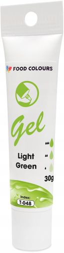 BARWNIK SPOŻYWCZY W ŻELU T-048 Light Green Zielony Jasny 30g na Arena.pl