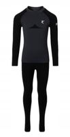 Komplet bielizny termoaktywnej Kaytan zimowy czarny długi rękaw