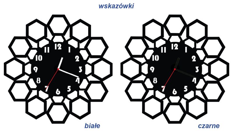 ZEGAR ŚCIENNY GEOMETRIA 38cm M 105.10 zdjęcie 3