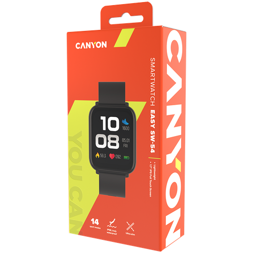 canyon smartwatch easy sw-54 czarny na Arena.pl