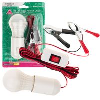 ŻARÓWKA LAMPA WARSZTATOWA LED NA KLEMY DO AUTA AKUMULATORA KEMPING LAT