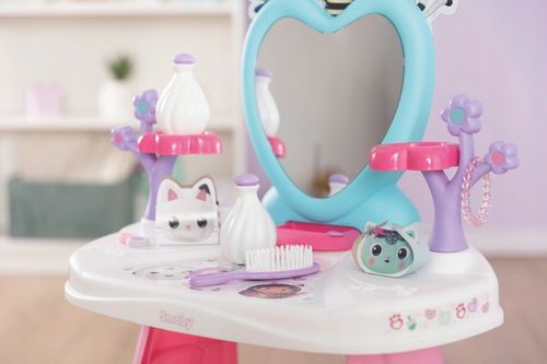 KOCI DOMEK GABI TOALETKA Z LUSTREM TABORET SALON PIĘKNOŚCI + 10 AKCESORIÓW na Arena.pl