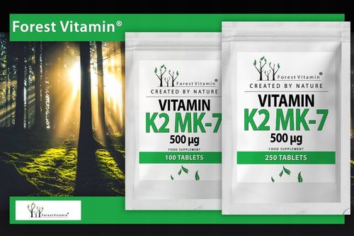 FOREST WITAMINA K2 MK-7 500mcg 100 tab NATURALNA na Arena.pl