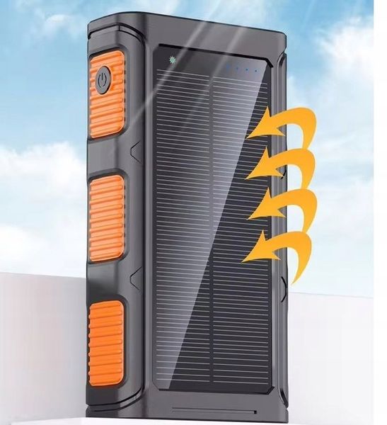 POWERBANK ŁADOWARKA SOLARNY INDUKCJA 36000mAh 8xUSB LATARKA 2x LED USB-C PD zdjęcie 8