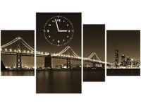 70CM 120CM OBRAZ 4 ELEM MOST NOCĄ TANEL TEEMUSK ŚCIENNY