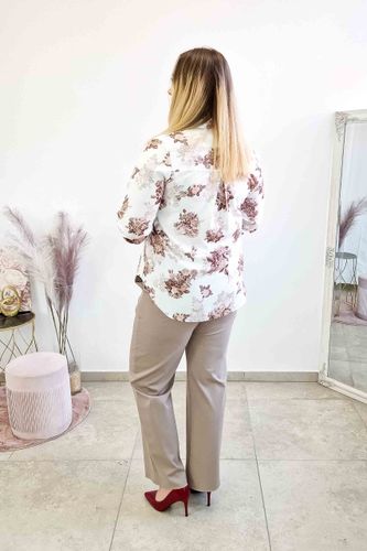 Elegancka koszula Dona Beżowa 44 na Arena.pl