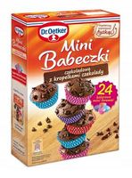 DR OETKER BABECZKI MINI CZEKOLADOWE Z KROPELKAMI CZEKOLADY 245G