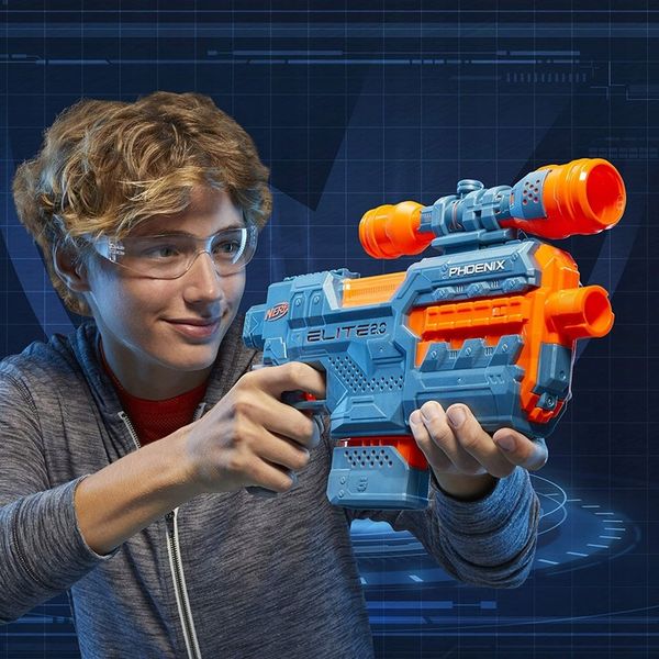 PISTOLET NERF ELITE 2.0 PHOENIX CS-6 AUTOMAT + CELOWNIK zdjęcie 4