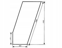 szyba drzwi prawe stałe do ciągnika T25 A Władimirec kabina czeska