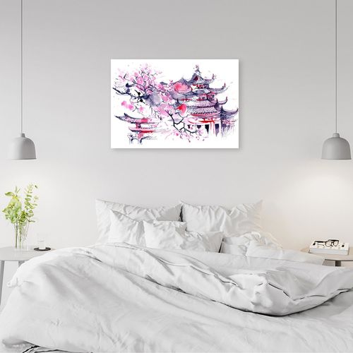 Obraz na płótnie, Japonia akwarela 60x40 na Arena.pl