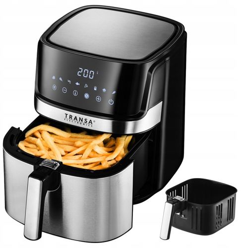 FRYTKOWNICA BEZTŁUSZCZOWA INOX 8 PROGRAMÓW MISA XXL 6L 1700W na Arena.pl