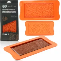FORMA SILIKONOWA TABLICZKA DO CZEKOLADY WZÓR 15SZT LÓD DESER 10,5 x 21 CM