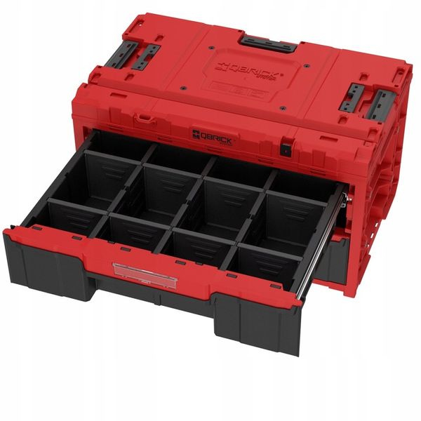 Skrzynka z szufladami Qbrick System ONE 2.0 DRAWER 2 TOOLBOX EXPERT RED zdjęcie 3