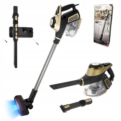 Odkurzacz pionowy bezworkowy Adler Light Gold 700 W z turboszczotką na Arena.pl